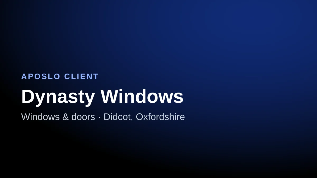 Dynasty Windows, windows and doors in Didcot, Oxfordshire