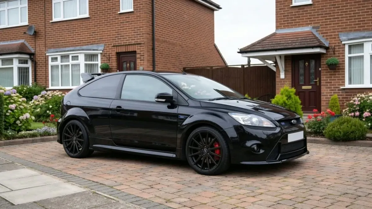 A car on a driveway, from the Sell My Scrap Car Near Me website